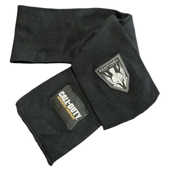 CALL OF DUTY Advanced Warfare Sentinal Task Force black knit scarf - Picture 1 of 5